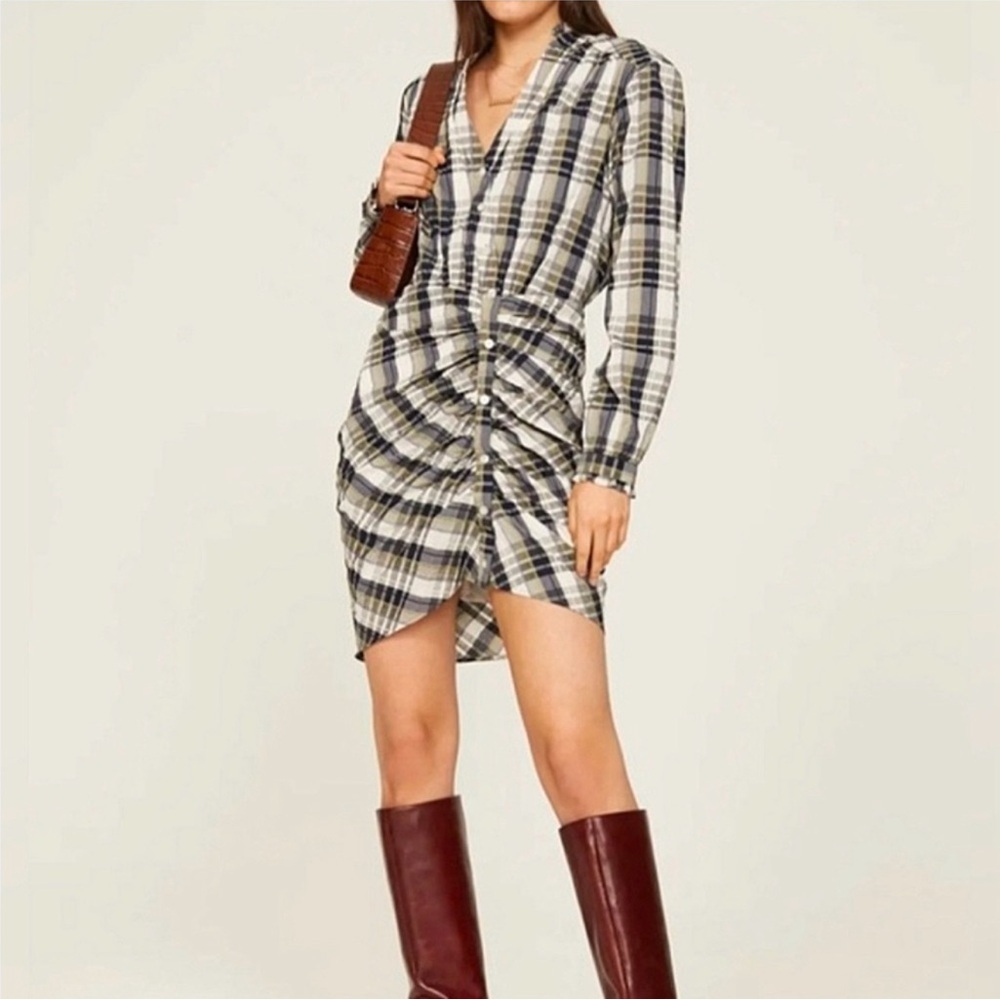 Veronica Beard Green Plaid Shirt